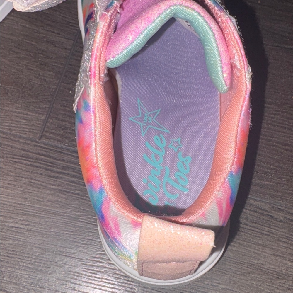 NEW Skechers Twinkle Toes Spark Stormy Brights Slip on Light up Sneakers Size 11 - Picture 12 of 14